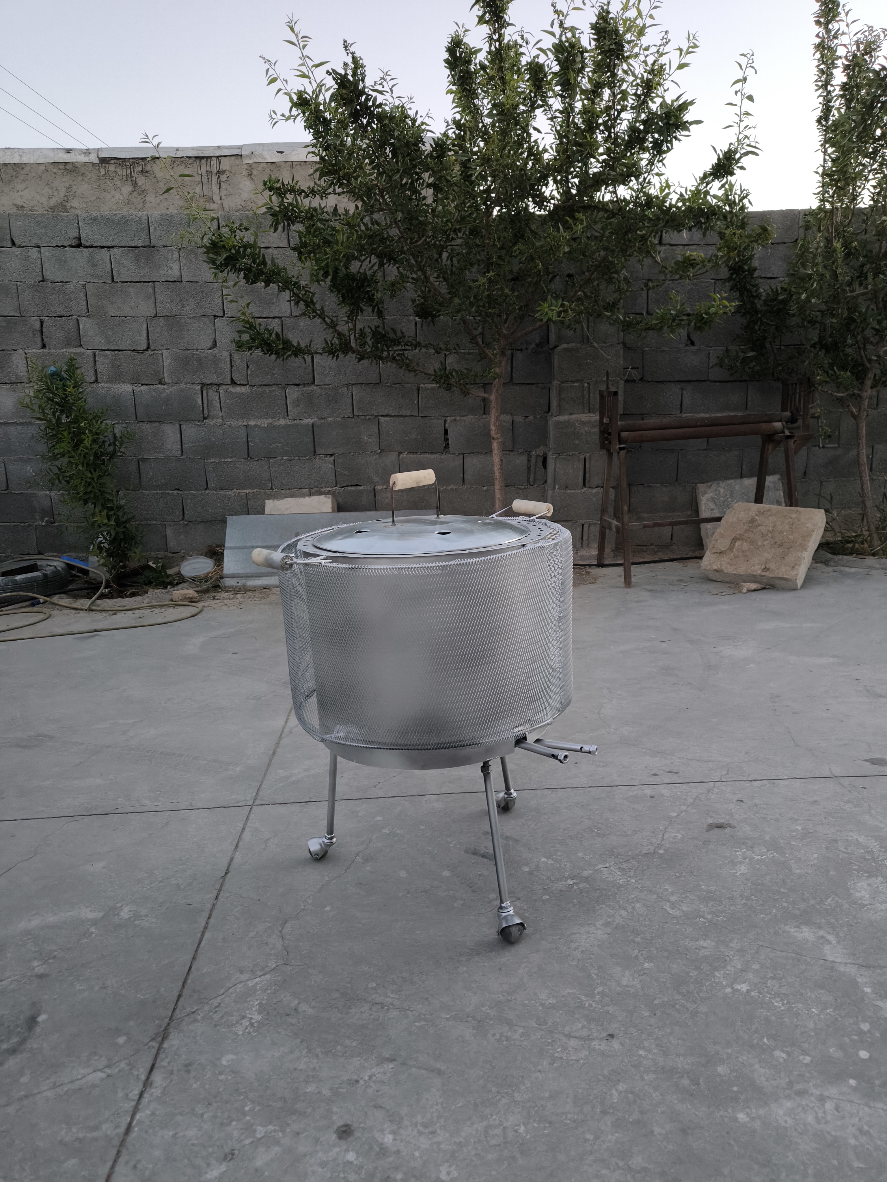 تنور استوانه ای قطر دهانه ۴۰سانتی ارتفاع داخل 40