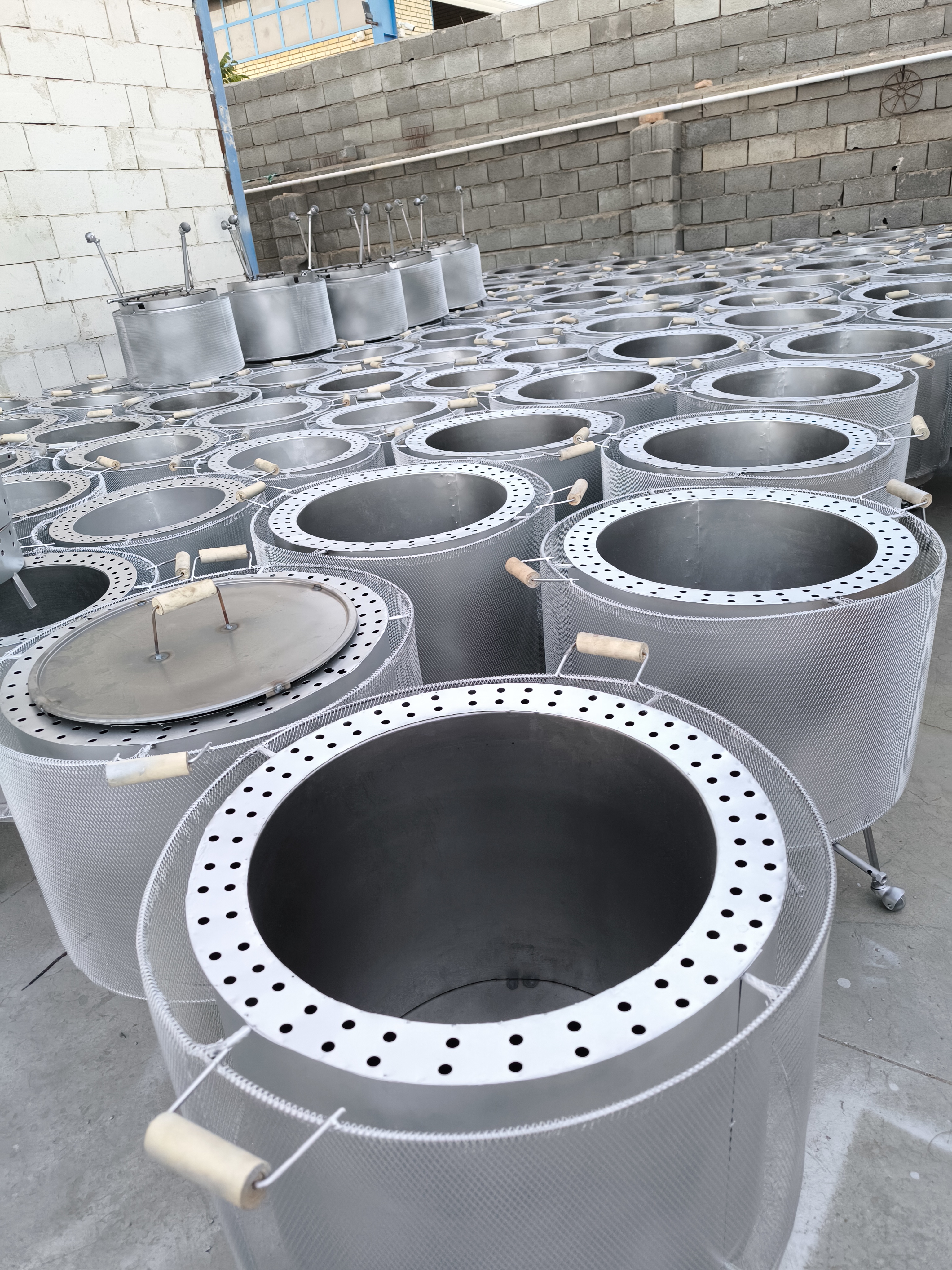 تنور استوانه ای قطر دهانه 60سانتی
